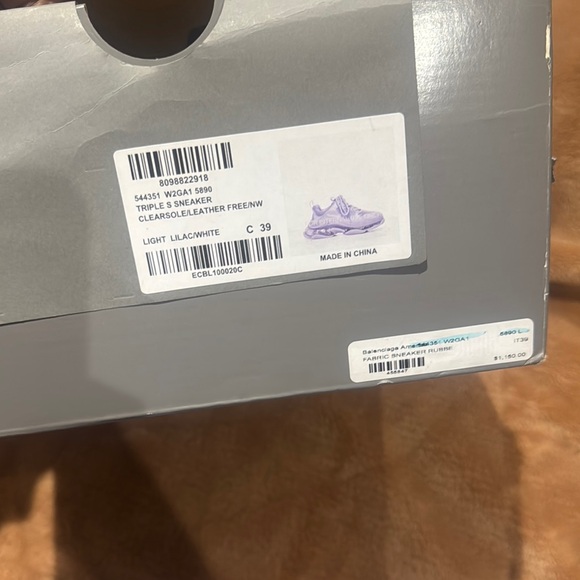 Balenciaga Purple Sneakers